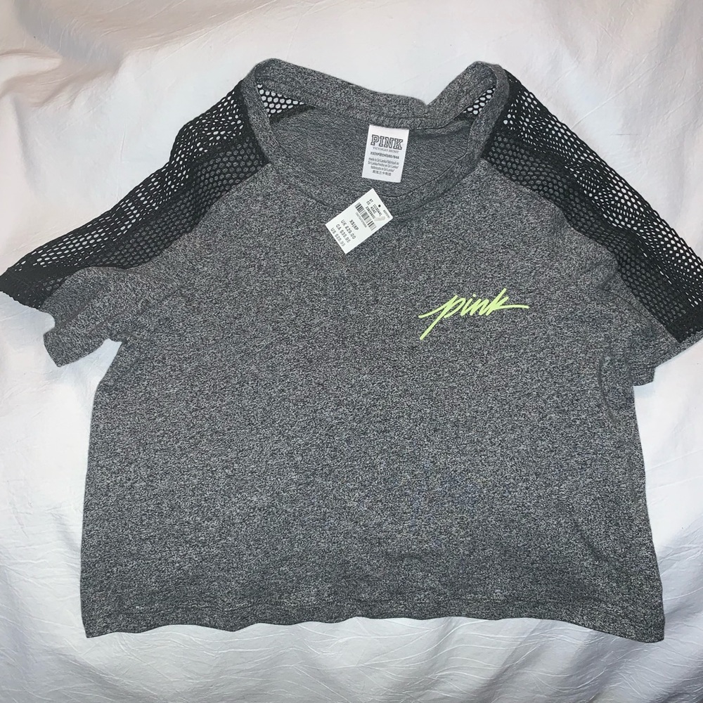 Pink crop T-shirt XS